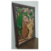 Marquetry Artwork of a Girl in Garden - Timeless & Luxury Handcrafted Art