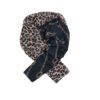 Matching Shoulder Bag & Scarf Set with Unique Leopard Print Pattern