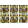 Modern Geometric Floral Pattern Placemat – Chic & Functional (Set of 6)
