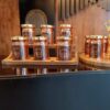 Nano-Coated Copper Spice Jar for Enhanced Durability 6 Pcs wih Stand