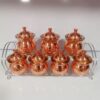 Nano-Coated Copper Spice Jar for Enhanced Durability 7 Pcs with Lid