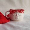 Ceramic Mug with Face & Bandana Pattern