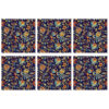 Persian Elegance Floral Placemats Pattern – Blue (Set of 6)