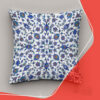 Persian-Inspired Cushion Cover with Floral Motif for Elegant Decor (2x)