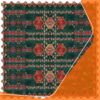 Persian-Inspired Velvet Tablecloth with Geometric Pattern