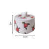 Persian Pomegranate Tea Set with Teacup, Saucer, & Sugar Bowl