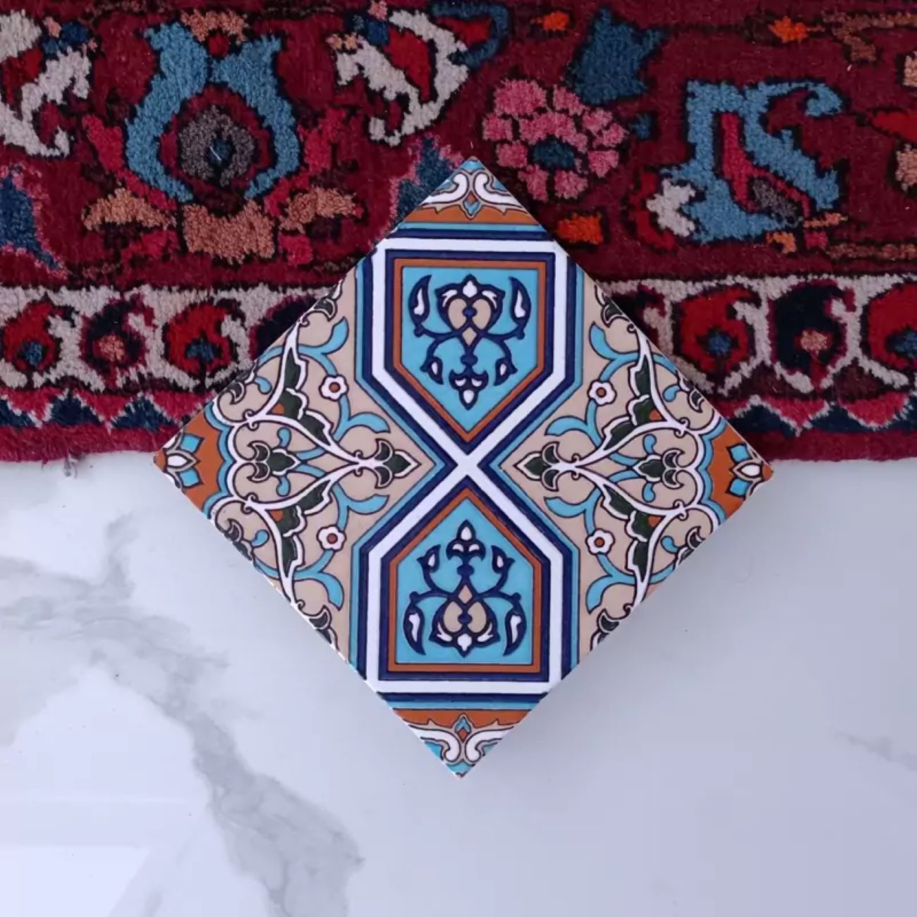 Persian Tiles –  Wall and Floor Installation Perfect for Interior Elegance 25 Pcs