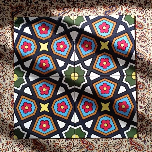 Persian Tiles – Wall and Floor Tile Quick and Easy Installation 25 Pcs