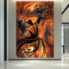 Persian Wooden Poster Print - Elegant Sama Dance Wall Art