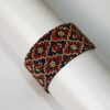Persian Woven Steel Beaded Bracelet for Women – Geometric Pattern