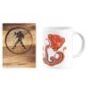 Persian Zodiac Mug - Bahman (Aquarius) Month Sign with Coaster