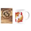 Persian Zodiac Mug - Esfand (Pisces) Month Sign with Coaster