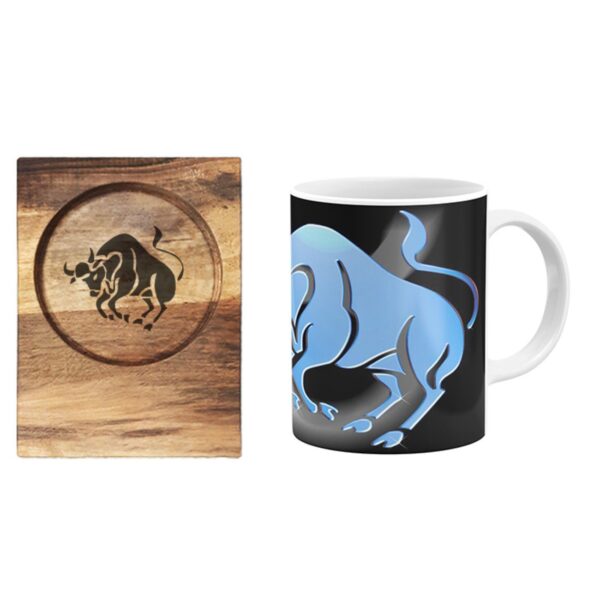 Persian Zodiac Mug – Ordibehesht (Bull) Month Symbol