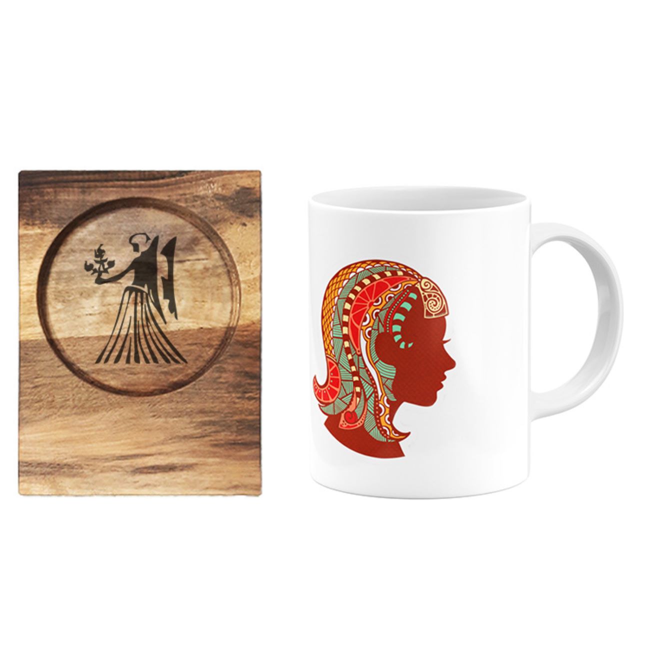 Persian Zodiac Mug - Shahrivar (Virgo) Month Sign with Coaster