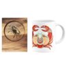 Persian Zodiac Mug - Tir (Cancer) Month Sign with Coaster