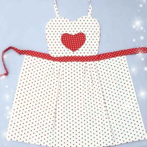 Polka Dot Pattern Kitchen Apron