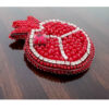Pomegranate Brooch Pin – Beaded Accessory for Women