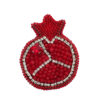 Pomegranate Brooch Pin – Beaded Accessory for Women