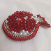 Pomegranate Brooch Pin – Elegant Handmade Accessory for Women