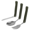 Portable Camping Tableware & Cutlery Set of 3 - Ideal for Backpacking & Travel