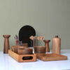 Wooden Haft Seen Set with Beautifully Carved Set of 12