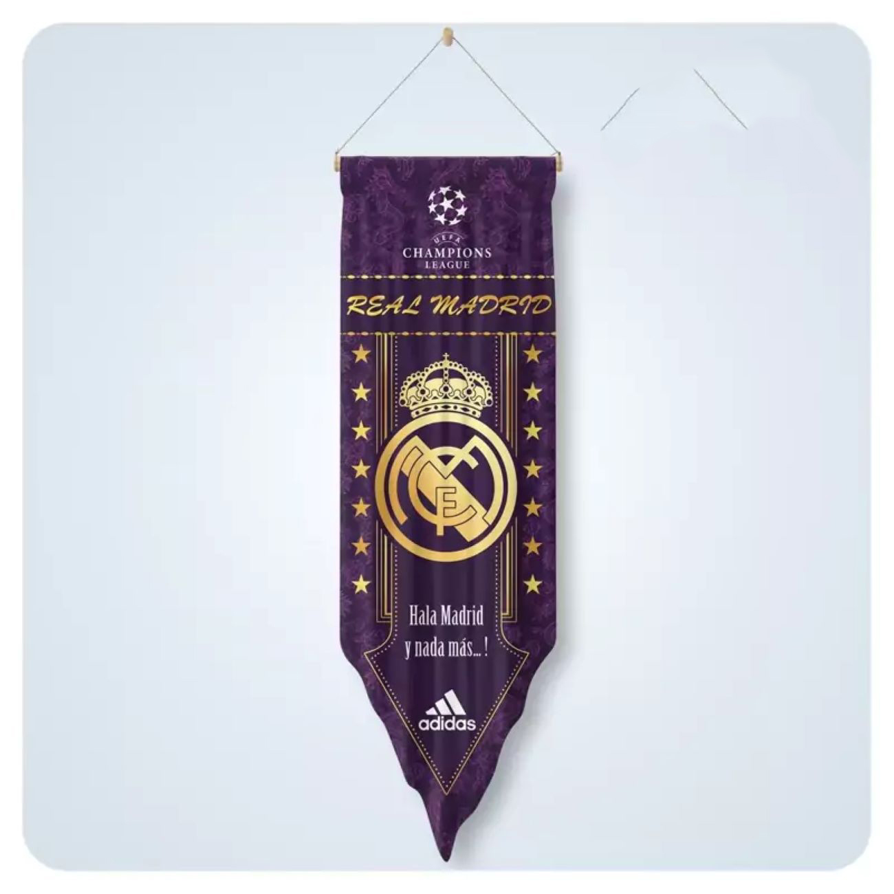 Real Madrid Wall Fan Flag – Show Your Support for the Legendary Football Club