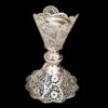 Set of Filigree Candlestick Made of Copper & Silver Coated