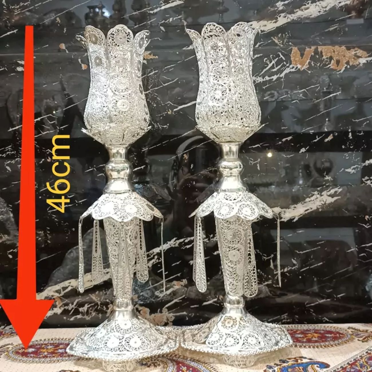 Set of Handcrafted Filigree Candlestick – Stunning and High-Quality