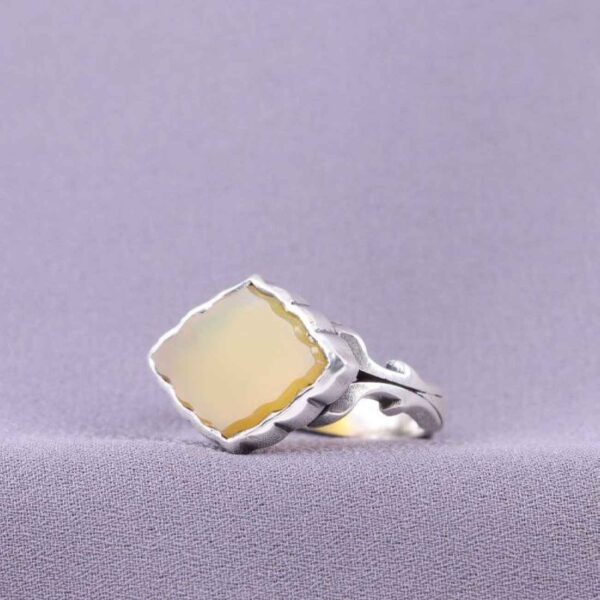 Silver Agate Ring with Ancient Sharaf al-Shams Blessing for Man