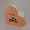 "So Happy" Heart-Shaped Carriage Card