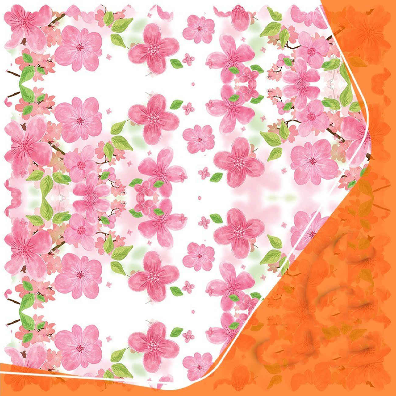 Soft & Sophisticated – Pink Floral Velvet Tablecloth for Home Decor