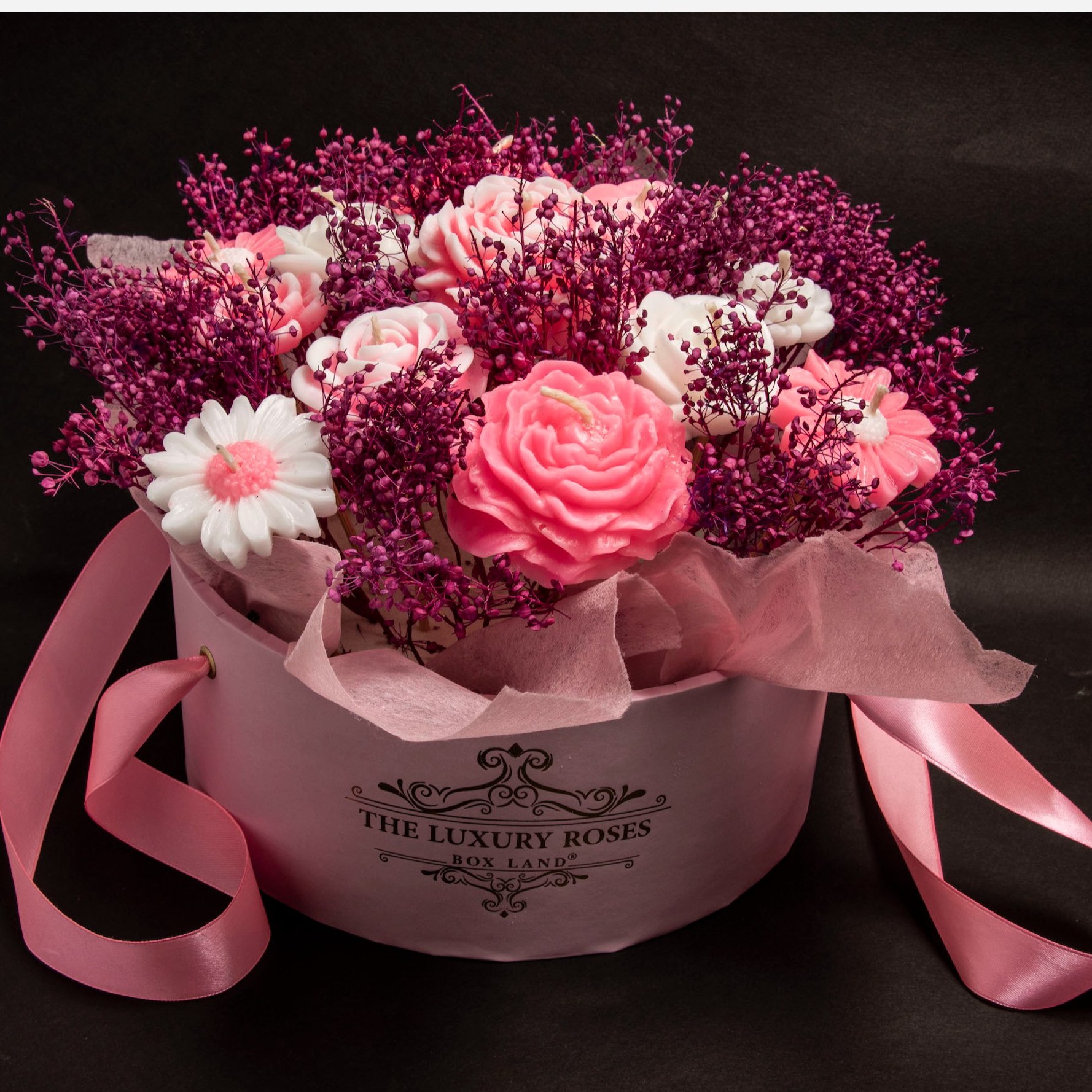 Soy Candles Flower Blooming Beauty Decorative Candle Set