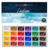St. Petersburg 24-Color Watercolor Set Ideal for Professionals and Beginners