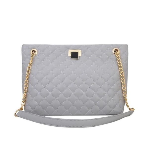 Stylish Leather Bag with Fashionable Chain Strap