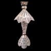 Filigree Candlestick Set of Two, Made of Copper and Silver Plated
