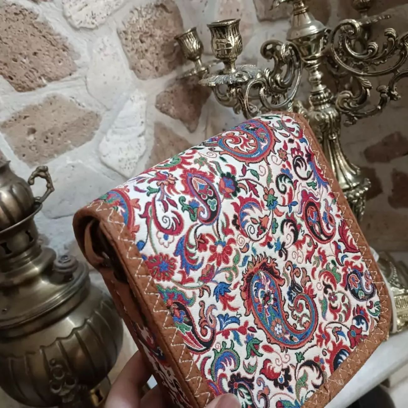 Termeh Crossbody Bag Persian Patterned for Stylish Elegance