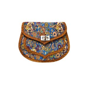 Termeh Crossbody Shoulder Bag with Traditional Persian Pattern – Model Saba