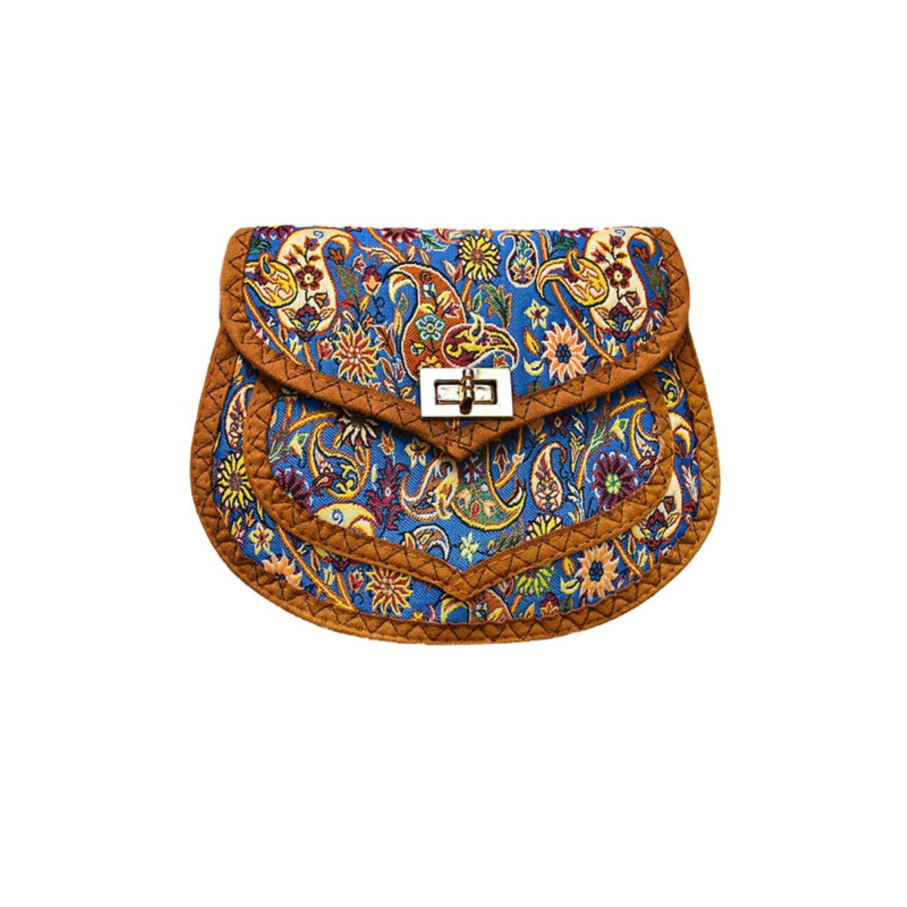 Termeh Crossbody Shoulder Bag with Traditional Persian Pattern – Model Saba