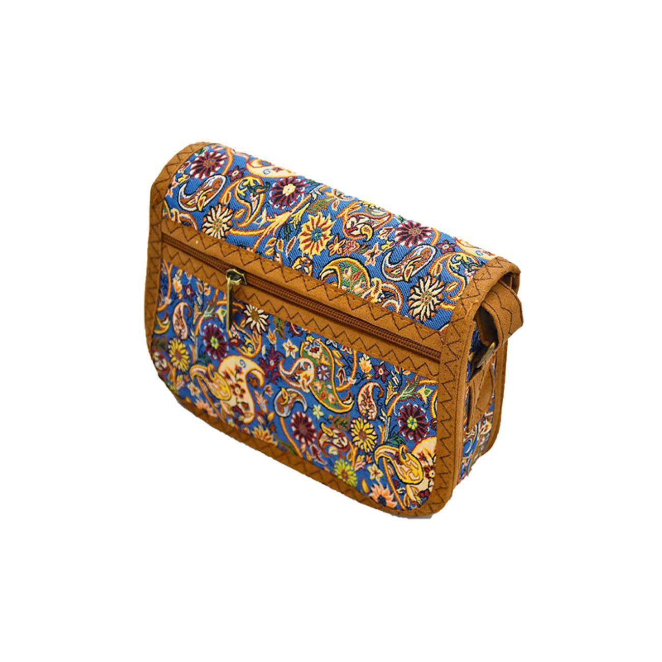 Termeh Crossbody Shoulder Bag with Traditional Persian Pattern – Model Saba