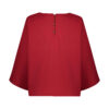 Three Quarter Sleeve Blouse for Women – Relaxed Fit in Red