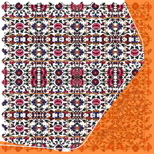 Timeless Elegance – Pink Floral Velvet Tablecloth for Stylish Dining