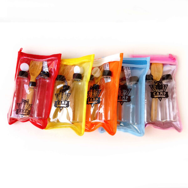Travel Spice Container Set of 4 – Designed for Carrying oil & Salt, Ideal for Camping
