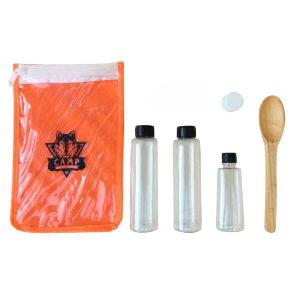 Travel Spice Container Set of 4 – Designed for Carrying oil & Salt, Ideal for Camping