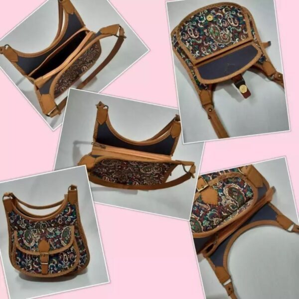 Unique Termeh Crossbody Bag with Persian Traditional Pattern