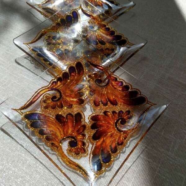 Vitarail Haft-seen Set Dishes with Suitable for Nowruz Floral Design Roya Set of 11