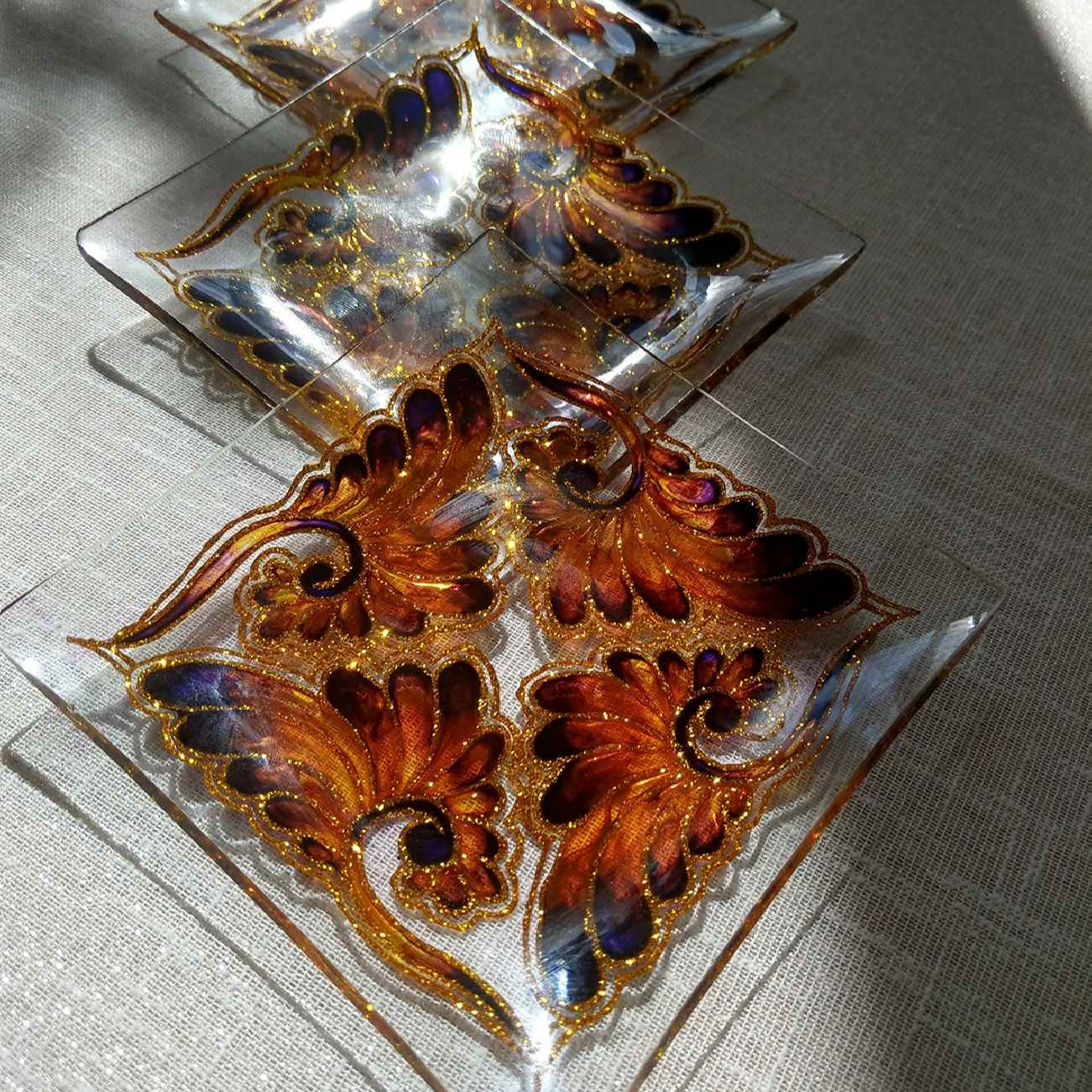 Vitarail Haft-seen Set Dishes with Suitable for Nowruz Floral Design Roya Set of 11