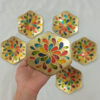 Vitarail Haft-Seen Set Dishes with Suitable for Nowruz Tear Design Set of 6