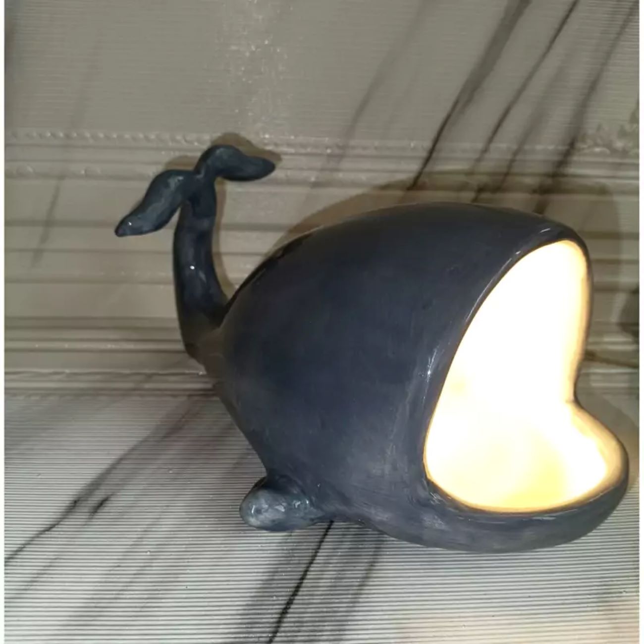 Whale Ceramic Artistic Table Lamp – Stunning Ocean Inspired Decor