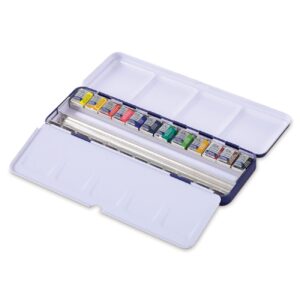 Winsor & Newton 12-Color Professional Watercolor Set – Vibrant, High-Quality Paints for Artists