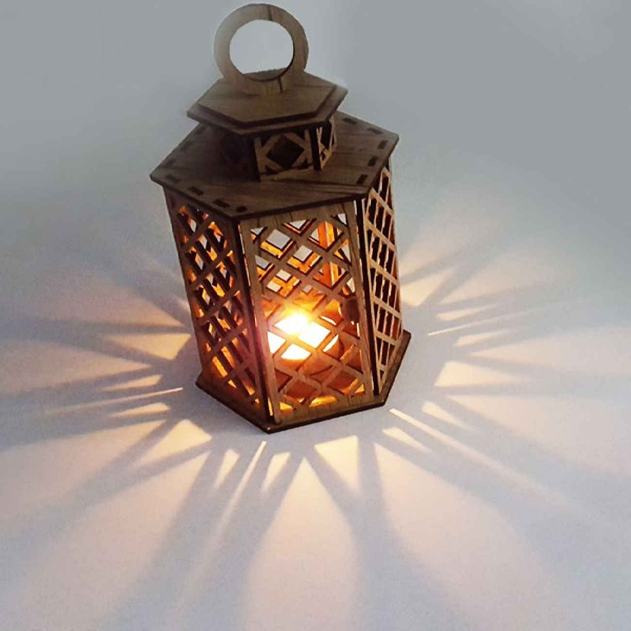 Wooden Candle Holder for Cozy Ambiance – Lantern Design